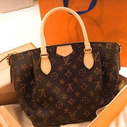 designers Handbags luxury Shoulder Bag Purses Brown flower Women Tote Brand Letter Genuine Leather Bags crossbody bag M48812