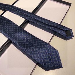 Ontwerpers Handmade Tie Cravates Mens Business NecTie Krawatte Letter Borduurde banden Corbata Fashion Silk NecTies Cravatta Luxu259X