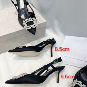 Designers talons luxes femmes chaussures habillées diamants design classique couleur unie sandales à talons polyvalent fête mariage chaussure plat haut talon confortable sandale très bon