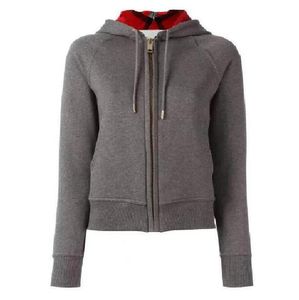 Ontwerpers Hoge Kwaliteit Dames Hoodies Trui Jassen Met Rits Dames Slanke Hoodie Sweatshirt Merken Tops Herfst Winter Katoenen Top Maat S-XXL