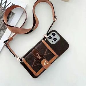 Designers IPhone 13 Pro Case Crossbody Phone Case Pour IPhone 14 12 11 Promax Plus Xs Xr Xsmax Fashion Cortex Phonecover