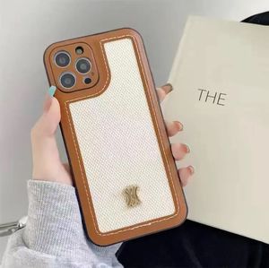 Diseñadores Funda para iPhone Funda para teléfono de moda para 12 14 Pro Max 11 13 Promax Moda clásica para hombre Funda de cuero para parejas G2309116Z