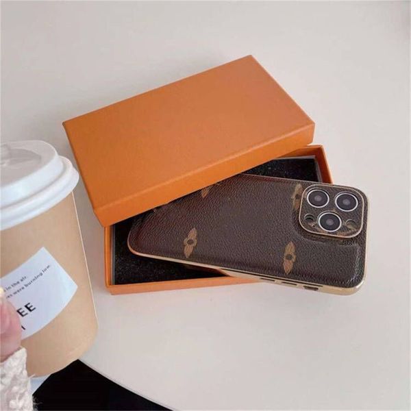 Diseñadores Funda para iPhone Diseño de impresión Cubierta europea y americana 15 15Pro 14 14 plus 11 12 13 Promax Fundas para teléfonos móviles Marca grande iPhone 12 12Pro Lujo de alto grado con caja