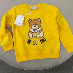 Ontwerpers Kinderkleding Kinderen Mo Round Neck Sweatshirt Kid Hoodie Classic Boy Girl Hoodies Fashion Long Sleeve Little Bear Print Sweaters CXD2403202-6