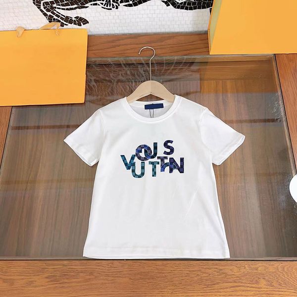 Designers Enfants Coton T-shirts De Luxe T-shirt Garçons Filles Tshirt Été À Manches Courtes T-shirts Lettre Chemises Imprimées Vêtements De Sport Lâche Kid Tops CHD24010312-6