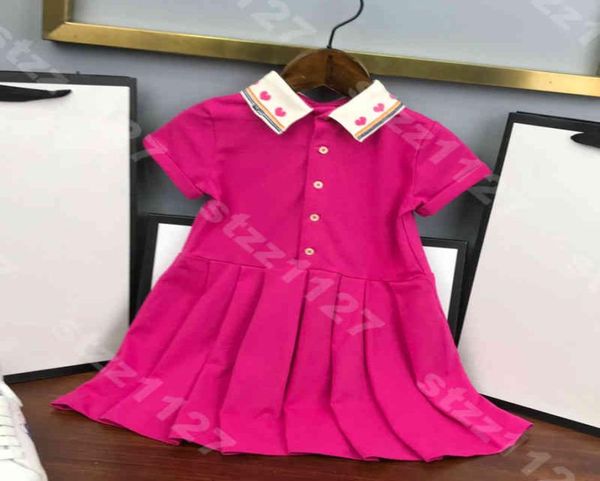 diseñadores para niñas chicas vestidos de polo bordado preppy vestidos de manga corta camisas gcci logo marca ropa de verano para bebés c5842533