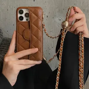 Ontwerpers lederen crossbody kaart portemonnee telefoonhoesjes voor iPhone 15 14 13 12 Pro Max topkwaliteit portemonnee 15pro 14pro 13Pro luxe portemonnee hoesje 231212PE-3