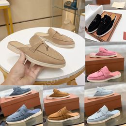 Ontwerpers LP Sandalen Casual LP Slippers Top Kwaliteit Kasjmier schoenen Classic Buckle Round Rounds Flat Heel Leisure Comfort Four Seasons Women LP Loafer