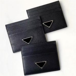 Ontwerpers luxe sleutelportefeuilles kaarthouder portemonnees mode dames heren clutch klassiek echt leer sleuteletui houders kaarthouder slots met doos driehoek logo