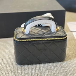 Designer di lusso Borse in pelle di pecora borse per il trucco pochette da donna Tote con manico superiore Custodie per cosmetici CrossBody High Texture Classics Totes borsa a mano Regalo di moda