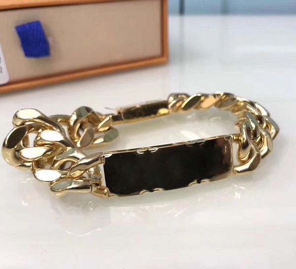 Designers Mans Bracelet Bracelet en alliage de haute qualité pour homme et femme pour cadeau taille 19 cm avec boîte