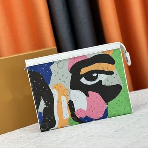 Diseñador de hombres Pochette Apolos bolso accesorios bolso bolso artículos de tocador bolso presbicia maletín de moda de negocios Pacífico recubierto bolsa de lona titular múltiples colores