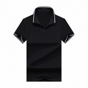 Ontwerpers heren polo korte mouw t-shirts zomer nieuwe mannen mode casual revers t-shirt heren katoen solide kleur mode tees z2lh#