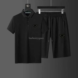 Ontwerpers heren tracksuits sport shorts polos shirts set sweatershirts mode heren polo tracksuit jogger tweedelige zomerparen t shirt pakken sportkleding