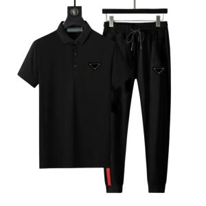 Designers heren tracksuits t-shirt polo pants sets truishirts mode heren polo tracksuit jogger tweedelig hoogwaardige paren t-shirt pakken sportkleding