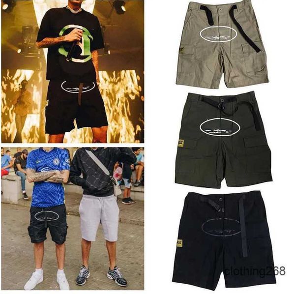 Designers Mens Cargo Crtz Shorts Summer Cropped Pants Streetwears Vêtements Séchage rapide Multi Pocket Skateboard Demon Island Imprimé