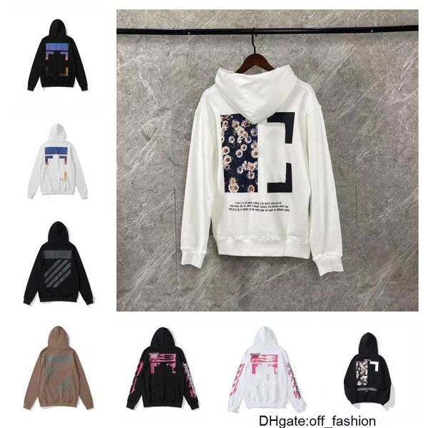 Diseñadores para hombre con capucha moda mujer triángulo sudaderas con capucha offs diseñador negro rosa gris blanco marrón hombres jersey manga larga ropa sudaderas 9C6W