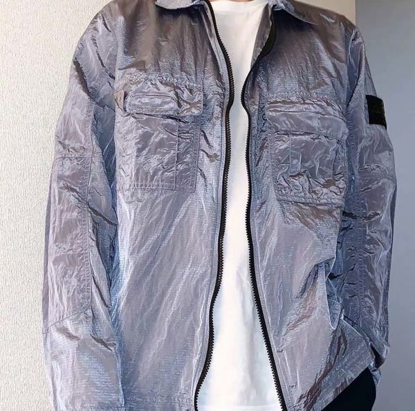 Designers Vestes pour hommes Manteau en nylon en métal Chemise fonctionnelle Veste à double poche réfléchissante Protection solaire Veste coupe-vent Hommes Taille M-2XL