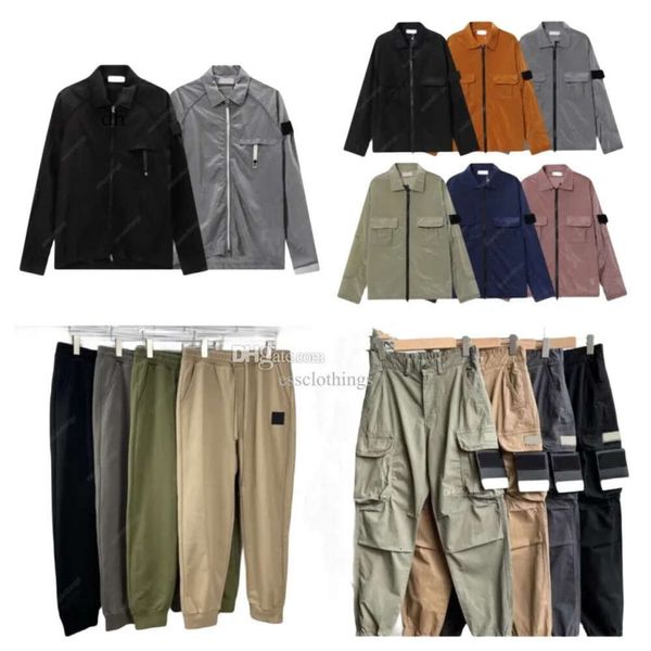 Designers Mens Pant Stone Stones Stone Automne Winter Cargo Soveralls Badge Military Military Wasted Washed Pocket Pocket Foot Foot Men Sauthomobes Cantoureuse 90