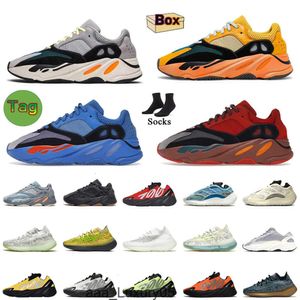 Nieuwe mode hardloopschoenen Hires Red Yezziness yeeziness 700 7 Blue Utility Black Wave Runner Sneakers Alvah Azareth Mauve Azael Cloud White Designer Dames Heren RJ PZ1Z