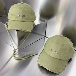 ontwerpers heren dames baseball cap braam pet bob hoeden j met touw zilveren letter zon voorkomen motorkap muts snapbacks vissen oranje groen rafelige hoed zonnehoeden