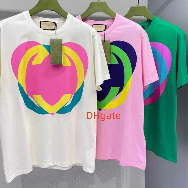 Diseñadores para hombre para mujer camiseta tendencia de moda hombres camisetas casuales hombre ropa calle diseñador manga suelta ropa de niña modelos de pareja camisetas más tamaño S- 3XL