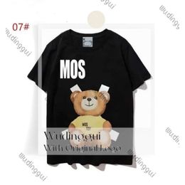 Ontwerpers Heren Dames T-shirts T-shirts Mode Brief Afdrukken Korte mouw Dame Tees Luxe Casual Kleding Tops T-shirt Moschi 576