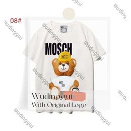 Designers Mens Womens T-shirts tshirts Lettre de mode imprimer à manches courtes Lady tee luxurys de vêtements décontractés t-shirts moschi 809