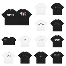 Designers Hommes Femmes Trapstar Hommes T-shirts T-shirts Fashion Street Marée Lettre Impression Chemises en coton Sports Trapstar Tees Taille S-XL