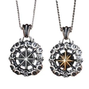Designers étoiles nautiques boussole pendentif collier de luxe colliers de créateurs femmes charme bijoux lumière luxes classique pendentif simple chaîne de clavicule pour anniversaire