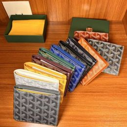 Designers New Wallet Mens and Womens Bank Cartes Bank Coins porte-passeport Style d'impression à la mode portefeuille Victoire