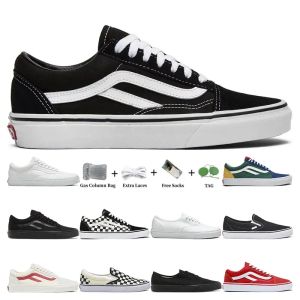 Designers Old Skool Casual Van Skateboard Chaussures Blanc Blanc Mens Fashion Fashion Fashion Outdoor Flat Taille 36-44