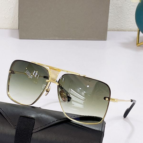 Designers Cadre ovale Lunettes de soleil avec des objectifs en polyamide associés à un cadre métallique Design minimaliste D2081 Femmes et lunettes de soleil haut de gamme avec emballage dédié