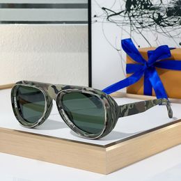 Diseñadores Gafas de sol en forma de ovalado con marco de fibra de acetato y lentes de poliamida Z2445 Gafas de sol de lujo clásicas de mujer y hombre con embalaje dedicado