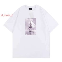 Diseñadores de gran tamaño New Kith Tokyo Shibuya Box T Shirt Men Mujeres Camiseta de letra de alta calidad Tops Camiseta de gran tamaño Atleisure Camiseta de lujo AC