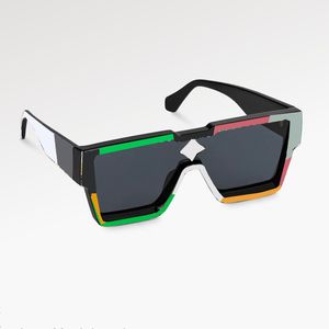 Gafas de sol con máscara Cyclone de alta calidad para hombres, lujoso patrón de cristal, espejo decorativo, gafas resistentes a UV400 impresas en varios colores con estuche protector Z2031E