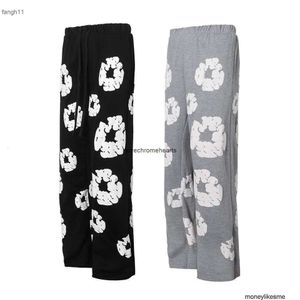 Designers Pant Streetwear Jogger Pantalons de survêtement Tears Line Kapok Pantalon sanitaire unisexe mousse American Street Straight J7H9