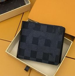 Diseñadores París tarjetero de flores a cuadros de gama alta Cartera para hombre Titular de la tarjeta de crédito Monedero Mujeres Carteras Billeteras Monederos Monedero Bolso cruzado AAA