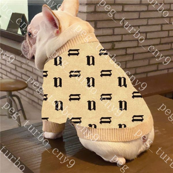 Designers Sweatshirts pour animaux de compagnie Vêtements pour chiens Lettre Imprimer Animaux Pull Top Doux Tricot Chiens Chandails Vêtements