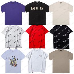 Designers Plus T-shirts pour hommes Polos Col rond Brodé et imprimé Style polaire Vêtements d'été avec Street Pur coton