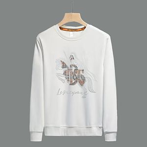 Ontwerpers pullover sweater mannen mode houd warm gebreide staande paarden borduurwerk lange mouwen kleding top warm ondergoed vest m-4xl