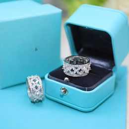 Diseñador Ring Fashion Women Jewels Gift Luxurys Diamond Silver Rings Pareja Joyería Simple personalizado Fiesta de estilo Regalos de cumpleaños