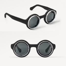 Ontwerpers Ronde frame zonnebrillen met acetaatframe en polyamide lens klassieke plaatstijl Z2386 Mens luxe zonnebril met speciale verpakking