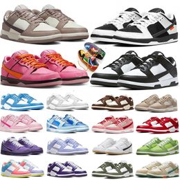 Diseñadores zapatos para correr bajo Red Panda Diffused Taupe Brown Rose Whisper triple Lotus Pink hombres mujeres UNC zapatos Medium Olive para hombre GAI zapatillas de deporte 36-47