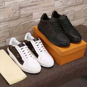 Designers Chaussures Casual Chaussure Femmes Hommes Time Out Impression Embossed Grained Plate-forme Cuir Moyen Top Daim Épais Bas Calfskin Splicing Baskets En Gros 04