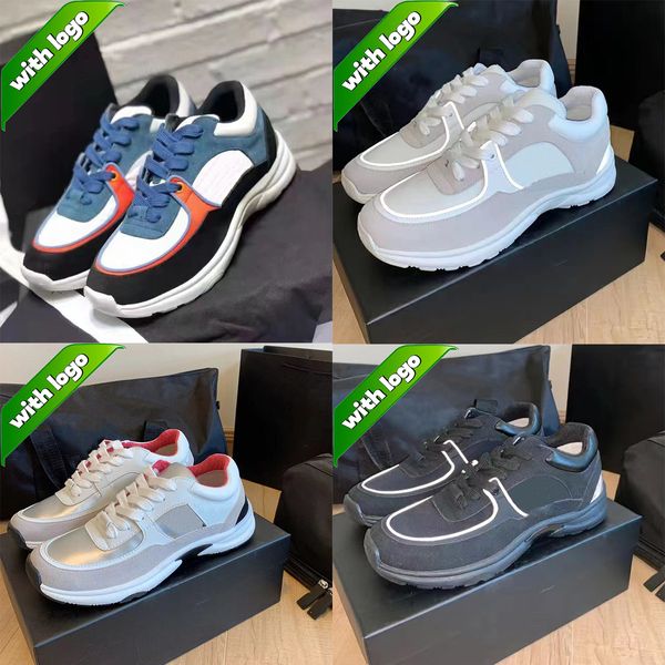 Designers Chaussures Chaussures décontractées Luxury Casual Tennis Chaussures Taille 36-40 hommes Femmes Classic White Le cuir motif Lace Up Outdoor Daily Tifit School Team Varsity YH9