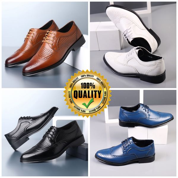 Designers Chaussures Formelles Designer Casual Chaussures Hommes Noir Bleu Blanc Cuirs Chaussures Point Toe Partys Banquet Costume Hommes Talons d'affaires EUR 38-47