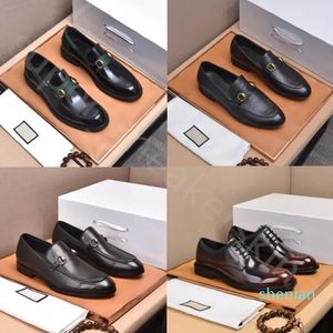 Designers Chaussures Hommes Mode En Cuir Véritable Hommes Bureau D'affaires Travail Formelle Chaussures Habillées Marque Designer Partie De Mariage Chaussure Plate