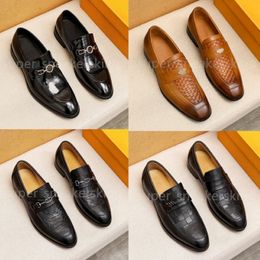 Designers chaussures hommes mocassins en cuir véritable marron noir hommes chaussures habillées sans lacet chaussures de mariage avec boîte 38-45