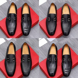 Ontwerpers schoenen mannen Loafers Luxe echt leer bruin zwarte heren Casual Designer Dress Shoes Glip op trouwschoen Maat 38-46